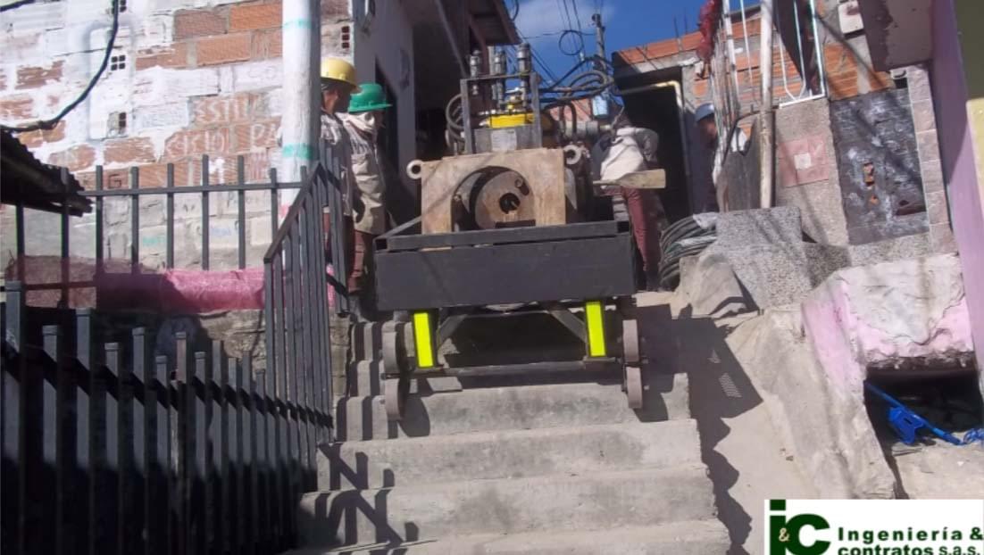 tecnologia sin zanja en escalas